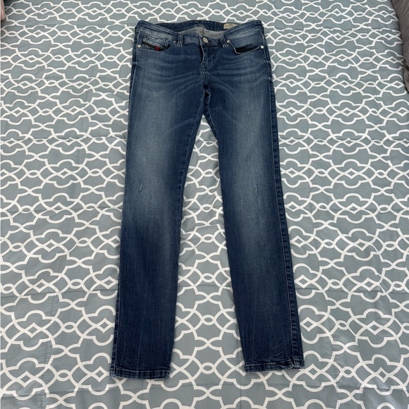 Diesel Blue Skinzee-low-S slim skinny low waist jeans - Picture 3 of 6
